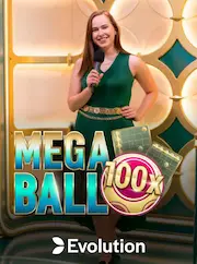 Mega Ball — 100x lottery game show at KX8 casino